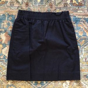 J Crew Navy Skirt—- with pockets!!!